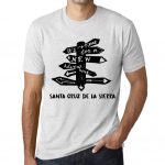 Meeste vintage triiks&auml;rk Graafiline T-s&auml;rk Time for New Advantures Kuwait City Vintage White XS anti-flash valge v&auml;rv