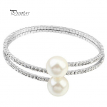 Ilu-k&otilde;rvar&otilde;ngad naistele t&auml;iskivist mitmekihiline m&auml;his k&auml;ev&otilde;ru Faux Pearl mansett avatud k&auml;ev&otilde;ru