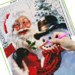 Huacani 5D isetehtud teemantmaal, ristpistega t&auml;isnurkne/&uuml;mmargune puur, pilt kivist teemantmosaiigist j&otilde;uluvana Full Round 20*30 cm