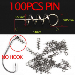 50 tk k&otilde;rge s&uuml;sinikusisaldusega terasest sisseehitatud ussikonks Bass kalap&uuml;&uuml;gi jigikonks Caroline Taxas rigikonksud #4