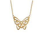 Les Tr&eacute;sors De Lily [E9036] &ndash; kullatud &bdquo;Butterfly Filigrae&rdquo; kaelakee &ndash; 25x20 mm kuld