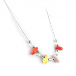 Les Tr&eacute;sors De Lily [H3027] &ndash; kaelakee  Min&eacute;ralia  oranž roosa oranž