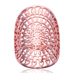 Bague Plaqu&eacute; Or 'Carmen' dor&eacute; ros&eacute; (gold pink) - 25x29 mm 54 kuld