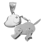 Les Tr&eacute;sors De Lily [N5086] - terasest ripats  Articulated Robot Dog  kroom - 32x23 mm h&otilde;be