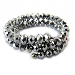 Les Tr&eacute;sors De Lily [N5435] - Bracelet cr&eacute;ateur 'Sissi' gris h&otilde;be