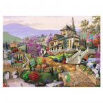 DIY teemantmaal T&auml;is&uuml;mmargune rhinestone maastiku m&otilde;isa 5D tikandid ristpistes 20X30CM