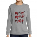Ultrabasic &reg; - Femme Graphique Merry dressipluus Action de Graces Xmas Cadeau Idees Tee S h&auml;mar hall v&auml;rv