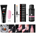 Limegirl 15ml/4tk Poly Gel Set Kiire ehitusgeel k&uuml;&uuml;nte pikendamiseks Poly Gel Kit Nail Art k&uuml;&uuml;nte pikendamiseks Slip Solution