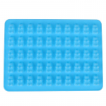 &Scaron;okolaadist silikoonvorm 53 &otilde;&otilde;nsusega Fudge Bear Candy j&auml;&auml;v&otilde;re tarretisvorm sinine