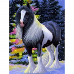 Teemanttikandid Anmial Ristpistes DIY Teemantmaaling Horse seeria kodukaunistus 20X30CM