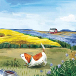 5D Teemantmaal Ristpistes &Uuml;leannetu Koer Teemantmosaiik Teemanttikandid 30X30CM