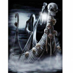 T&auml;ielik 5D-teemantmaaling Grimreaper paadis&otilde;idu teemanttikandid T&auml;ielik anime ristpistes komplektid Kodukaunistus K&auml;sitsi valmistatud kingitus Round 20x30cm