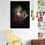 DINGPU DIY 5D Teemantmaal Ristpistes Kuu Maastiku Teemanttikandid T&auml;is&uuml;mmargune puur Kodukaunistus 20X30CM