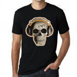 Graafiline meeste T-s&auml;rk &ndash; k&otilde;rvaklapid Music Skull &ndash; DWS meeste s&auml;rk XS must