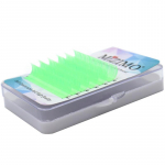 Helendavad poogitud kunstripsmed, 0,07mm, C/D, silmameik, roheline &uuml;ksikripsmed. 0.07mm--C--8mm