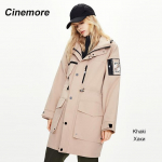 Cinemore 2022 s&uuml;gis, uus k&otilde;rgmood vabaajar&otilde;ivad Brand Woman Classic, keskmise pikkusega Trench Coat kena t&ouml;&ouml;riistade trench 82013 S hall