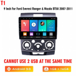 Icreative autoraadio 2Din Android for Ford Everest Ranger 2007-2011 Mazda BT50 2007-2011 Multimeediumipleier GPS-navigatsioon Carplay