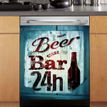 3D Retro Beer N&otilde;udepesumasin K&uuml;lmkapp Sisemuster K&uuml;lmutuskleebis Kunst k&uuml;lmkapp T&auml;isukseline kate Tapeet K&ouml;&ouml;gi seinakleebised 45X82cm 18X32inch