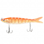 TARUOR 140 mm mitme liigendiga ujumisriistad Lifelike 8 segmendiga kalap&uuml;&uuml;gi Swimbait Minnow kunstlandid