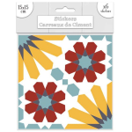 Les Tr&eacute;sors De Lily [R2199] &ndash; 6 mitmev&auml;rvilise tsementplaadi kleebise komplekt &ndash; 15x15 cm mitmev&auml;rviline