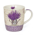 Les Tr&eacute;sors De Lily [R6527] - Portselanist kruus 'Lavender' lilla beež - 95x85 mm (32 cl) lilla