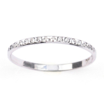 H&otilde;bedane abielus&otilde;rmus  Link of Love  (roodiumiga kaetud) - 2 mm (teemant) 68 h&otilde;be