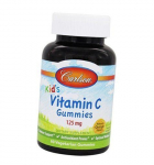 N&auml;ritav C-vitamiin lastele, Kid's Vitamin C 125, Carlson Labs 60 tabs Orange (36353026) 60tab Orange
