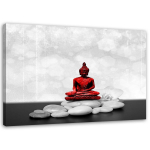 L&otilde;uenditr&uuml;kk Zen Meditate Buddha 60x40 punane