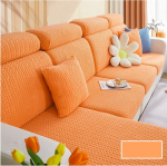 Paks Jacquard Stretch diivan istmepadja kate Slipcover Diivani kate Sektsioonku&scaron;ett L-kujuline nurga asenduskaitse kate Pillowcase oranž