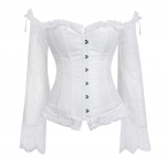 Ramidos naiste Steampunk nahast t&otilde;mblukk Goth Steel Vintage Top Steampunk Bustiers korsetid M punane