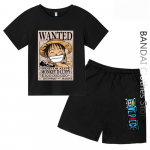 Laste multikad Anime &Uuml;hes t&uuml;kis Luffy puuvillane T-s&auml;rgikomplekt Naiste mood Suvine vabaaja t&auml;navar&otilde;ivad Poistele T&uuml;drukutele Riided Topid Tee 140