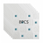 8 tk 3D stereovahust laepaneeli seinakleebised Katusekleebis Isekleepuv DIY tapeet elutuba laste magamistuba kodukaunistus 8Pcs(70 x 70cm) sinine