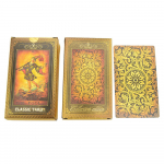 Kuldfoolium Tarot Tarot lauam&auml;ng PVC veekindel kulumiskindel uus kaardim&auml;ng mitme m&auml;ngijaga peom&auml;ng 12*7cm