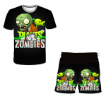 Suvised lasteriided 3D-print Taimed vs deemonid &Uuml;likonnad T&uuml;drukutele Top + l&uuml;hikesed p&uuml;ksid 2tk Komplektid Spordi&uuml;likond Pol&uuml;estrist vabaaja riided poistele 100