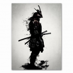 Jaapani samurai l&otilde;uend &otilde;limaal Moodne seinakunst Pildid L&otilde;uenditr&uuml;kk elutuppa HD kodukaunistusprindid ilma raamita 21*30cm