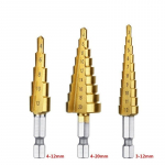 3 TK kuusnurkne vars, sirge soonega redel, puuraugul&otilde;ikur metallist kuuskantpuur Elektrit&ouml;&ouml;riistad tarvikud pack of 3 kuld