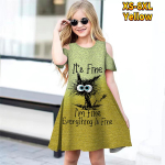 T&uuml;drukute lillelised must kassipoeg kleidid Lastele T&uuml;drukutele Pidulik kleit Printsess Kleit L&uuml;hikeste Varrukatega Kleit &uuml;le 4-aastasele t&uuml;drukule 180 roheline