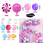 Rainbow Ballon Heelium Candy Roosa pastellballoon S&uuml;nnip&auml;eva Garland Arch Kit Pulmakaunistus T&uuml;druk Oh Baby Shower Party 5 10 12 18inch-Round
