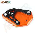 2023 Motorcycle Accessories For KTM 890 Adventure R 890ADV 890 adventure 890 ADV R  2022 Side Stand Kickstand Plate 890 ADV LOGO BK white