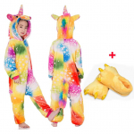 Poistele T&uuml;drukutele Unicorn Pidžaama Flanell Licorne Onesie Multifilm Magamisriided Pidžaamad Lapsed Kigurumi Pidžaama liiprid kingadega 6t