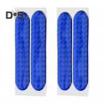 4 tk/komplekti auto helkurkleebis 3D epoksiid isekleepuv ilmastikukindel k&otilde;rge heledusega ohutushoiatus Auto uksekleebis autotarbed sinine