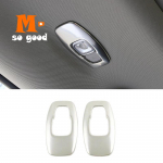 Stainless steel Car deco product accessories For Renault Koleos 2017 2018 Car Rear Back Reading Lampshade light sticker