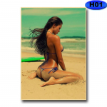 HD Prinditud Seksikad T&uuml;drukute Pildid Seinakunst Maalid Baar Kohvik Kodukaunistus Retro j&otilde;upaberist plakatid Magamistoahotellile 30x21cm