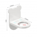 1 tk du&scaron;igeeli pudelihoidja reguleeritav &scaron;ampoonipudelihoidja k&auml;siseebi dosaator konksuga seinale kinnitatav tasuta augustamine valge