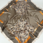 Kvaliteetsed luksuslikud siidist sallid peapael Sallid kaelasall naistele kett siidist sall naiste dekoratiivne sall 90*90cm