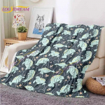Flanell tekk Multikas Sleep Corgi Armas sinine Plush soe vooditekk Pehme tekk Sobib diivanile Diivan Lemmiklooma tekk Laisk tekk 125x150cm