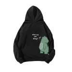 Naljakas dinosaurusprinteriga pikkade varrukatega kampsun paarile y2k riided Unisex kapuutsid Topid Kevad-s&uuml;gis Unisex Naiste Pullovers Kapuutsiga Unisex 2XL