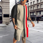 Uus suvine Meeste Spordidress &Uuml;hev&auml;rviline T-s&auml;rk + L&uuml;hikesed p&uuml;ksid Mood Stiilne dressikomplekt Komplektid Spordir&otilde;ivad &Uuml;likond Suured riided M