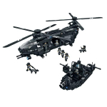 Politseikomando helikopter LEGO LEGO klots C0550A + kasti juhuslik tarnekomplekt, segav&auml;rvid black