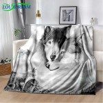Wolf Throw tekk Kids Game Diivanitekk T&auml;iskasvanute ja laste tekk Vooditekk Piknikutekk Vooditekk 75x100cm (30x40inch)